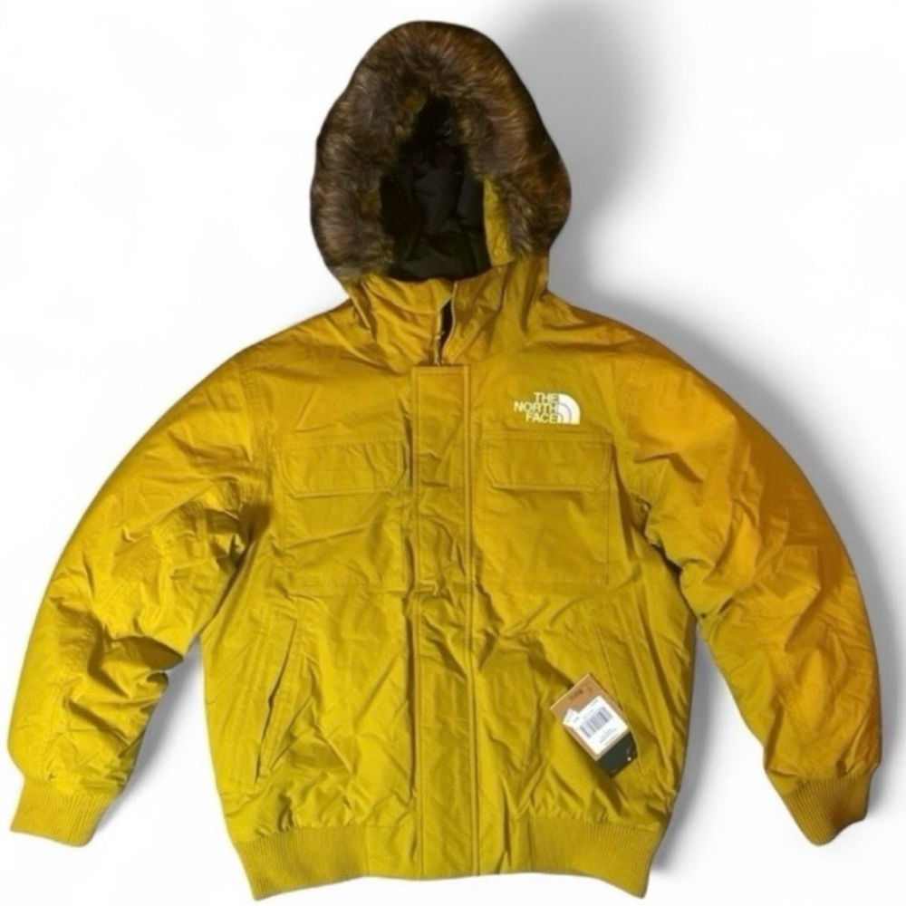 The North Face Bomber Coat New With Tags Gold Color Size Large - Picture 2 of 8